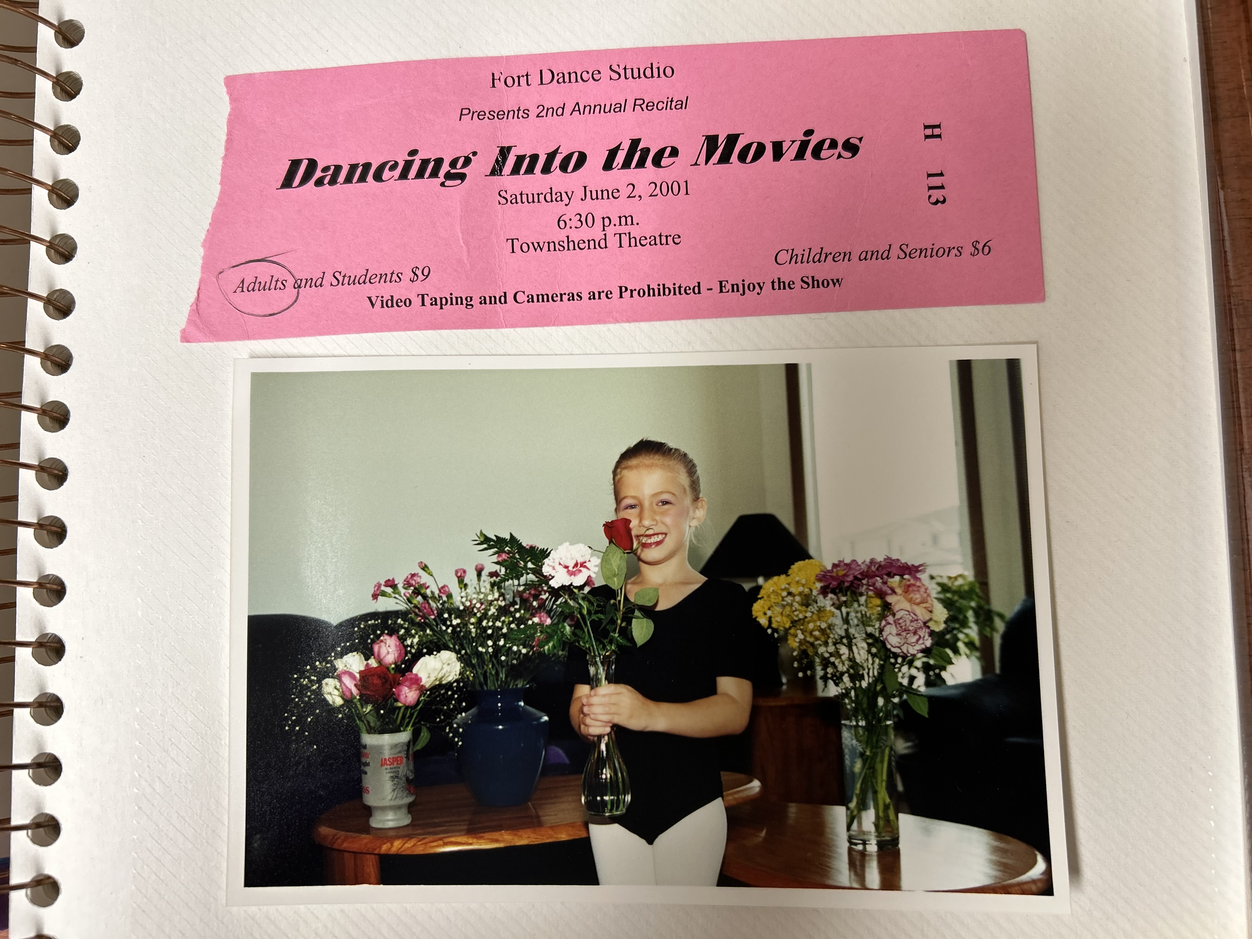 Tara McLeod childhood dance recital photo